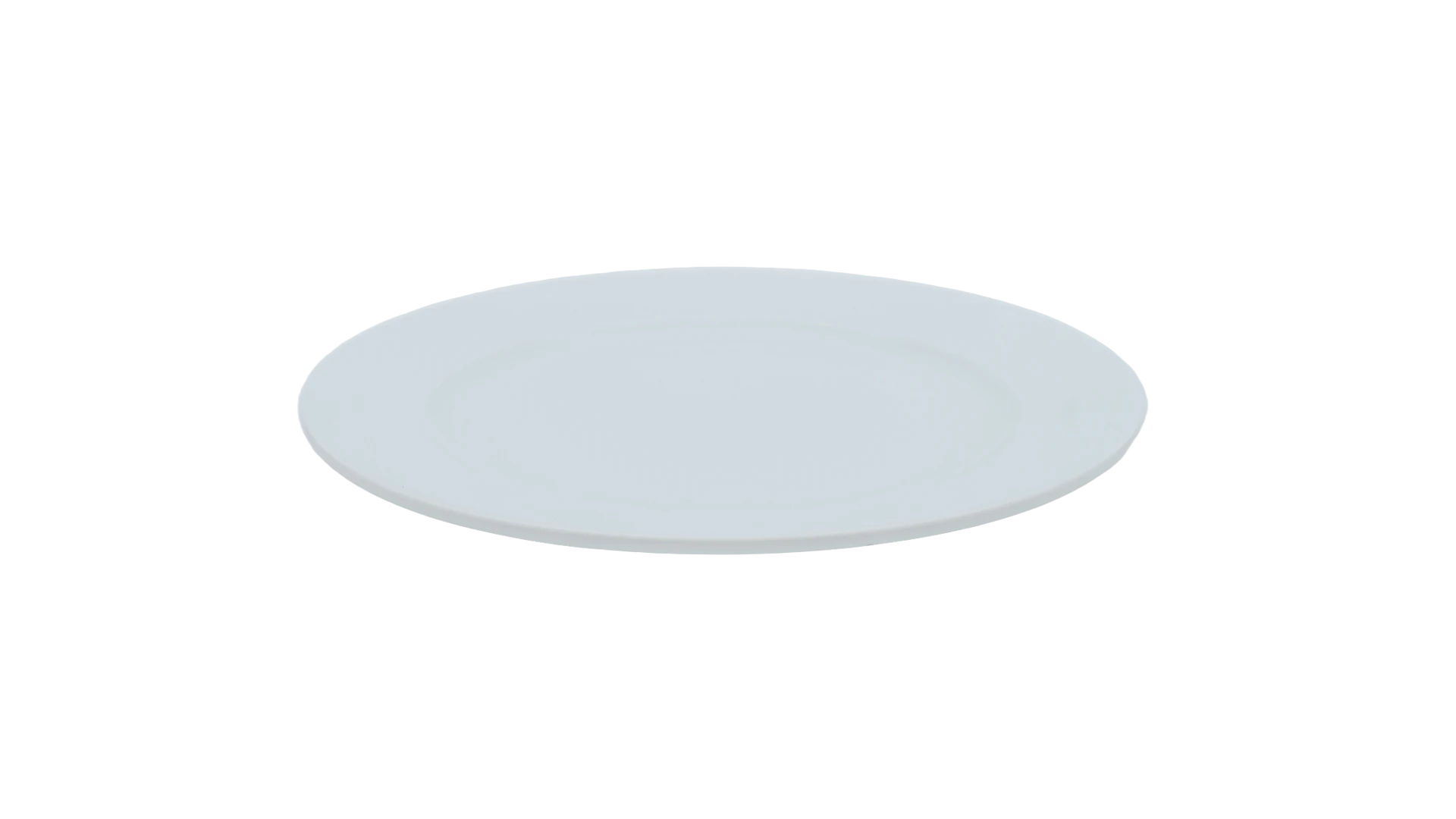 Flacher Porzellanteller „Delta" – Weiß 22 cm