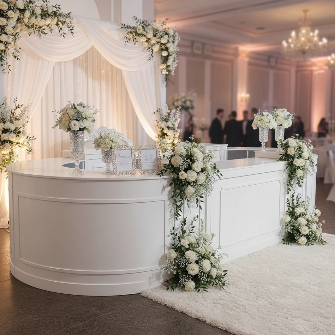 Eine Hochzeit in Weiß